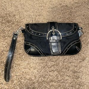 Black Coach Wristlet